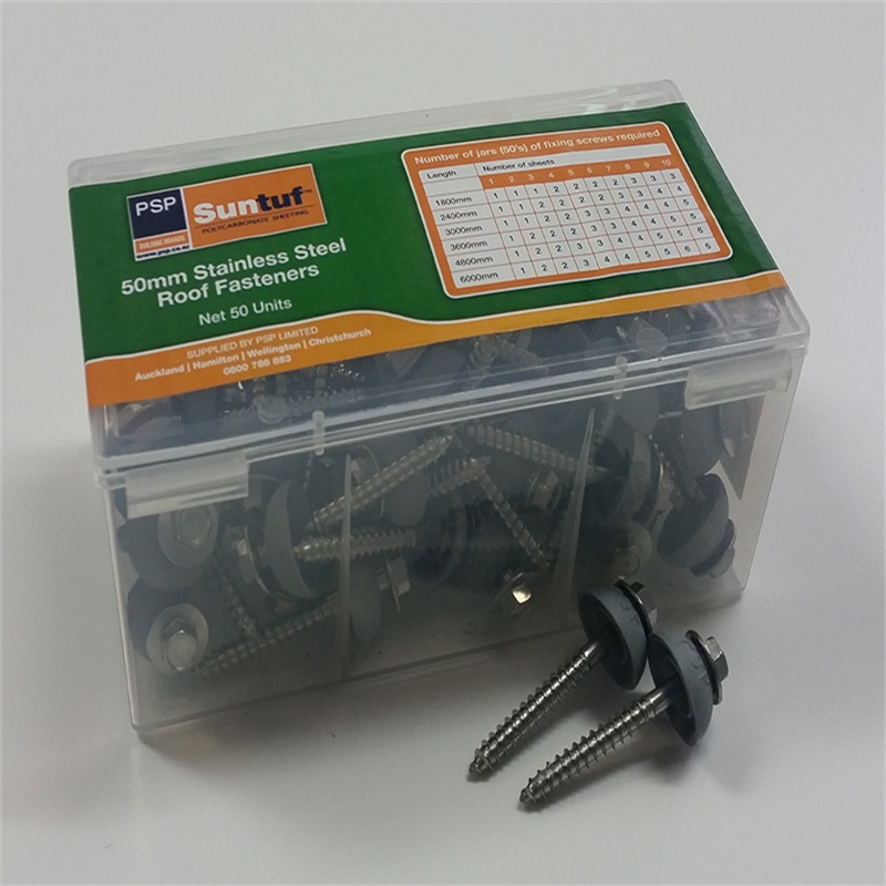 Suntuf DIY Roof Screws Stainless Steel 50pk Bunnings Warehouse