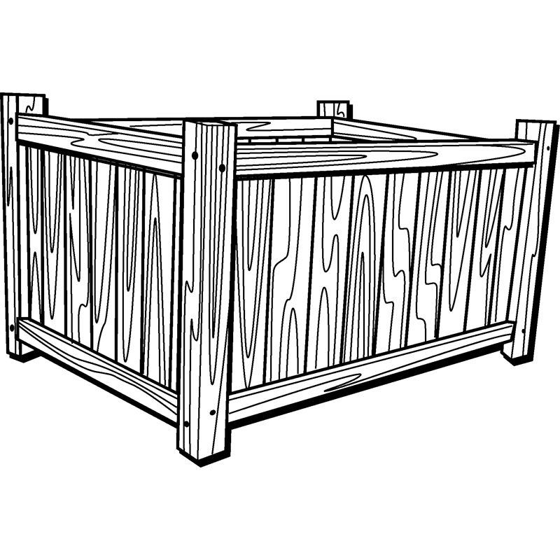 Versaille Wooden Planter Box 440x410mm SKU 00409425 | Bunnings 