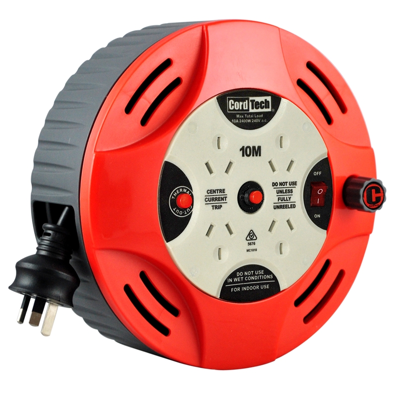 Cord Tech Cable Reel 10m Red SKU 00284935 Bunnings Warehouse