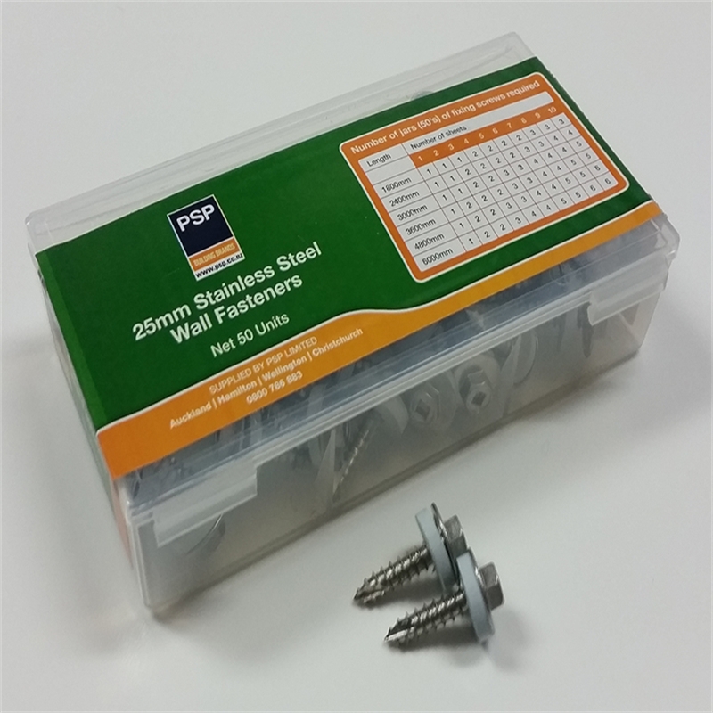 Suntuf DIY Wall Screws Stainless Steel 50pk Bunnings Warehouse