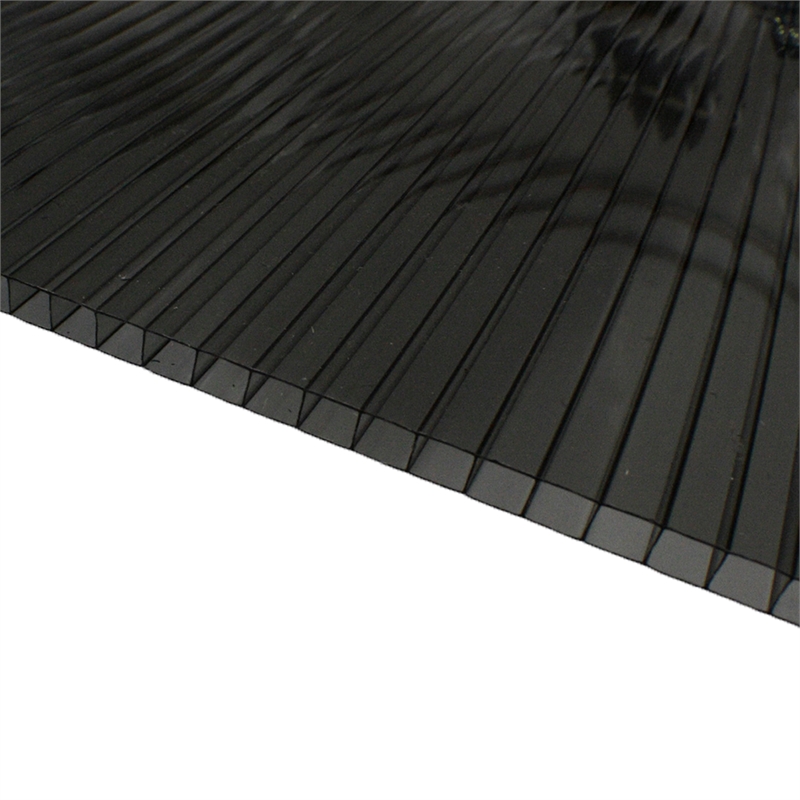 Twinwall 3000 x 1220 x 8mm Grey Tint Polycarbonate Roofing