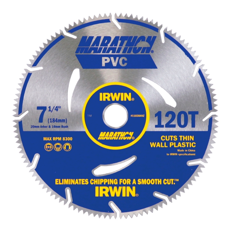 Irwin PVC Circular Saw Blade 120T 184mm Bunnings Warehouse