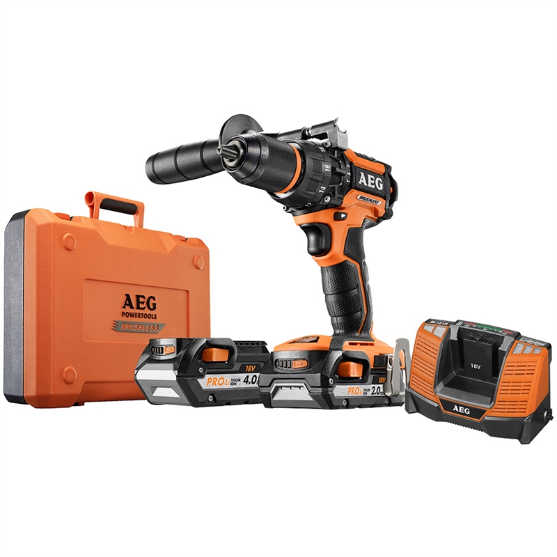 AEG 18V Brushless Hammer Drill Kit Bunnings Warehouse