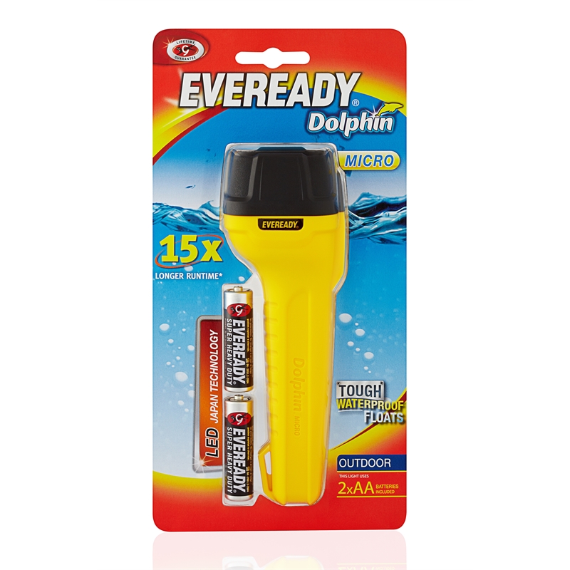 Energizer Eveready Micro Dolphin Torch with Batteries Bunnings Warehouse