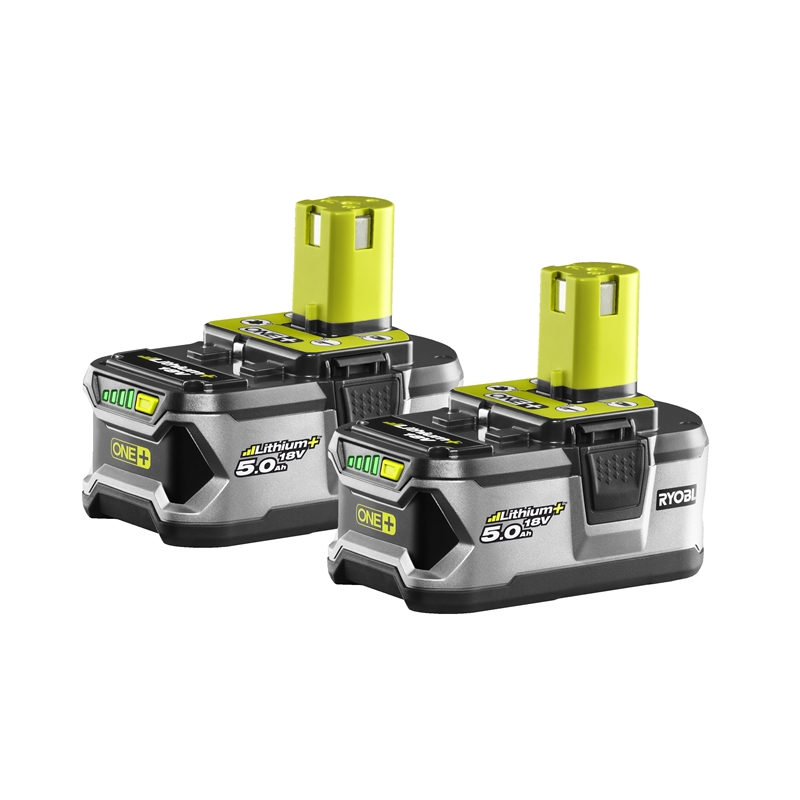 Ryobi ONE+ 18V 5.0Ah Lithium+ Twin Battery Pack | Bunnings Warehouse