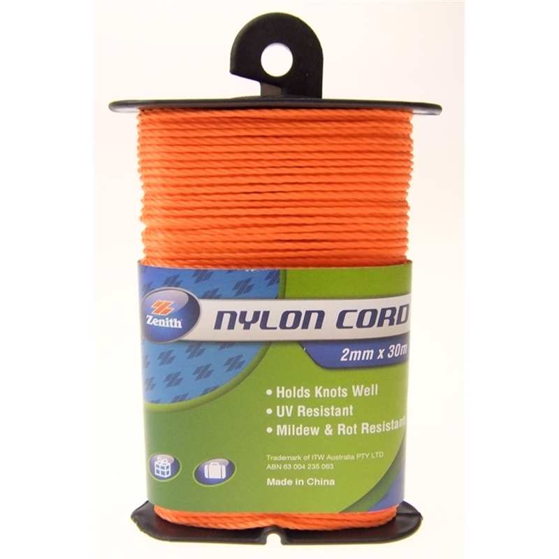 Zenith Braided Nylon Cord 2mmx30m Bunnings Warehouse