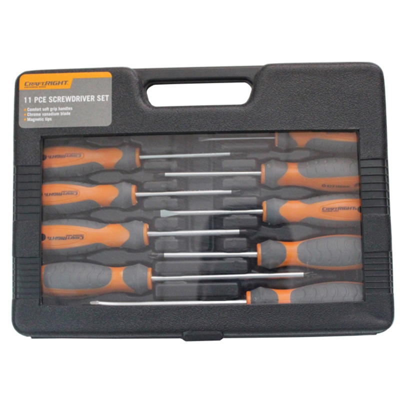 Craftright Screwdriver Set with Case 11pc Bunnings Warehouse