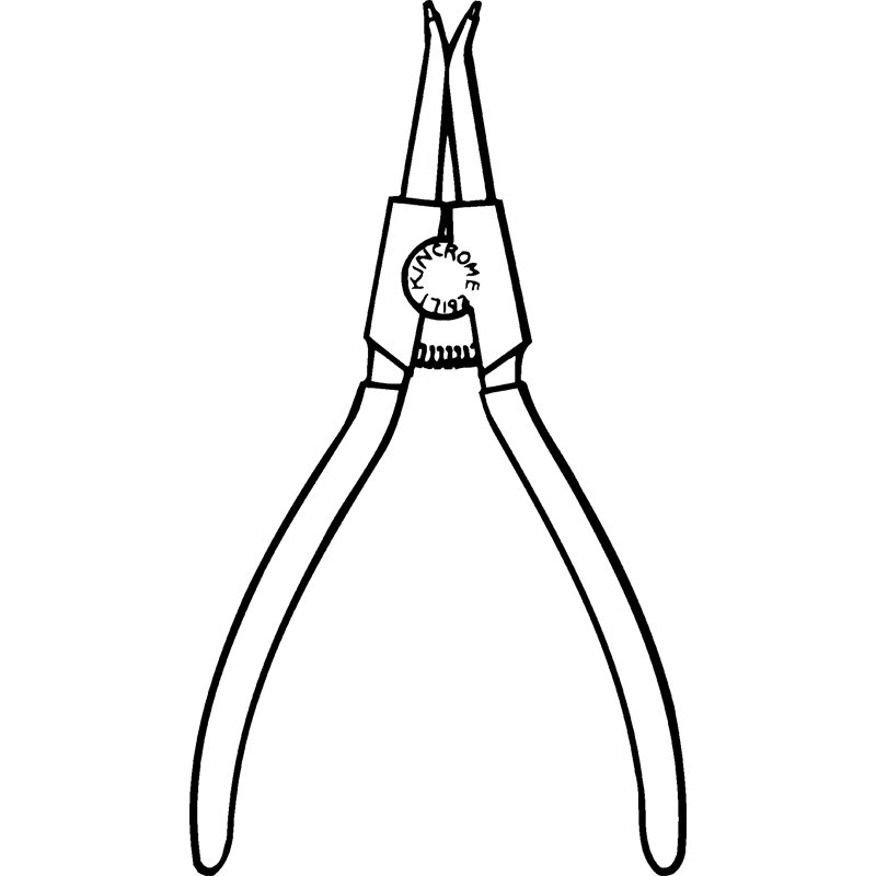 Fuller External Straight Tip Circlip Pliers 180mm / 7" SKU 00863850 Bunnings Warehouse