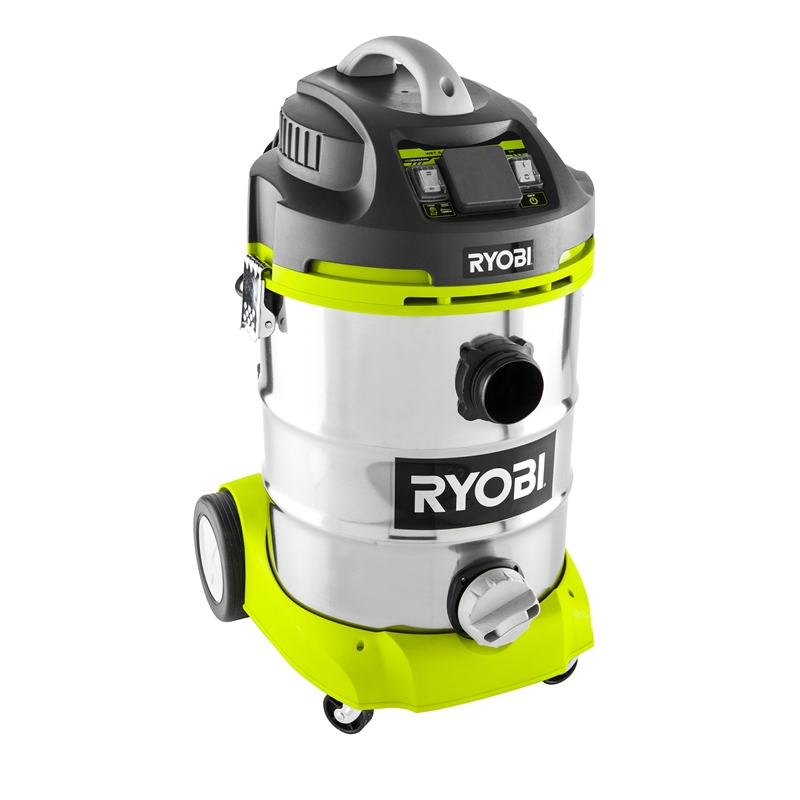 Ryobi Stainless Steel Wet & Dry Vacuum 1400W 30L VC30HDARG