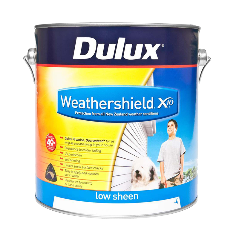  Dulux  Weathershield  4L Low Sheen Black  Exterior Paint  