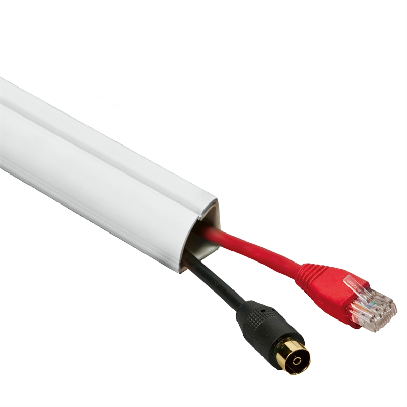 DLine Conduit Trunking 22x22mm 1/4round 2.0m White Bunnings Warehouse