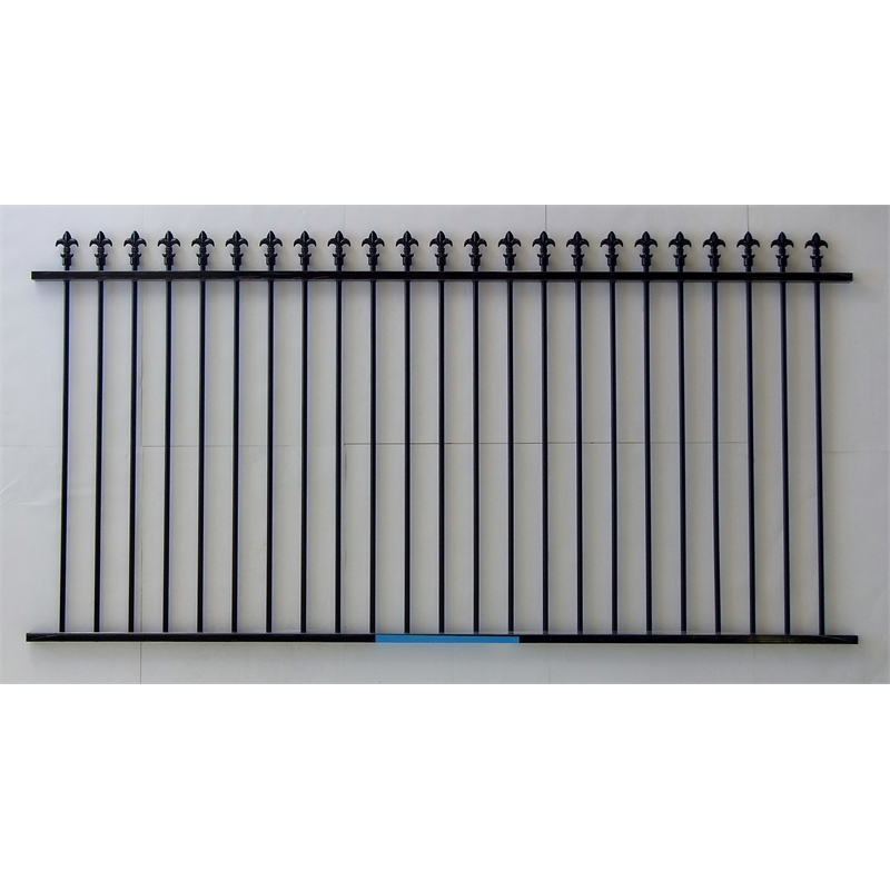 Protector Aluminium Spear Top Fence Panel 2400 x 1200mm Black SKU