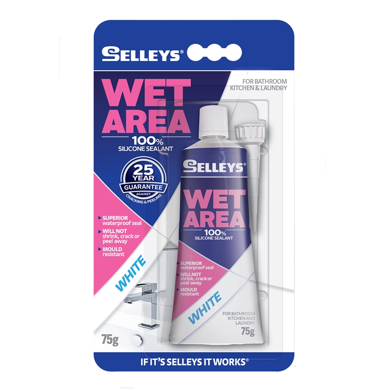 Silicone 75g White Wet Area Silicone Bunnings Warehouse