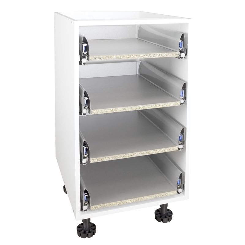 Kaboodle Kitset 450mm Soft Close 4 Drawer Carcase White Bunnings