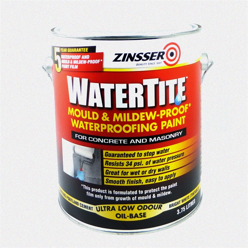 Zinsser Watertite Waterproof 3.78L White Bunnings Warehouse