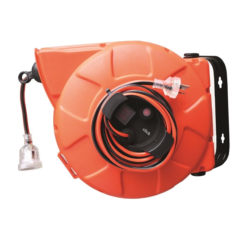 Click 15m Retractable Heavy Duty Cable Reel | Bunnings Warehouse