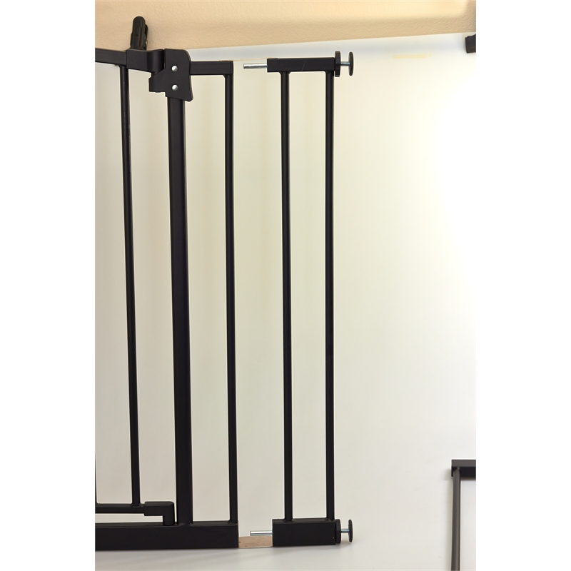 Perma Child Safety Gate Extension 10cm Black Bunnings Warehouse