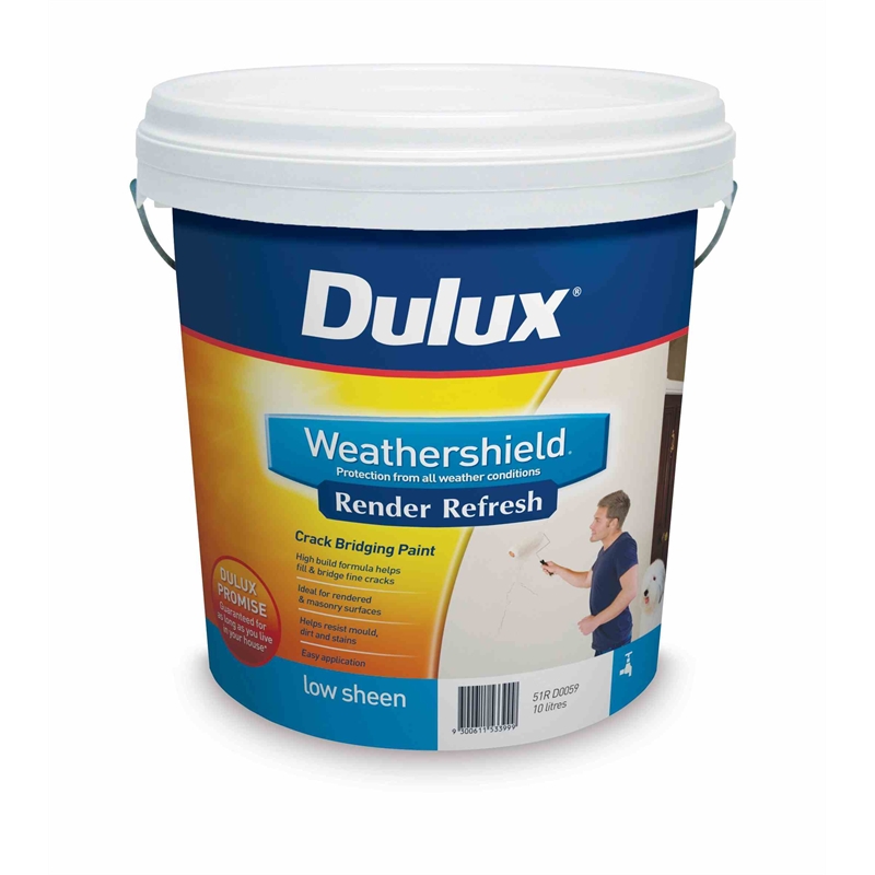  Dulux Weathershield  Render Refresh 10L Bunnings Warehouse