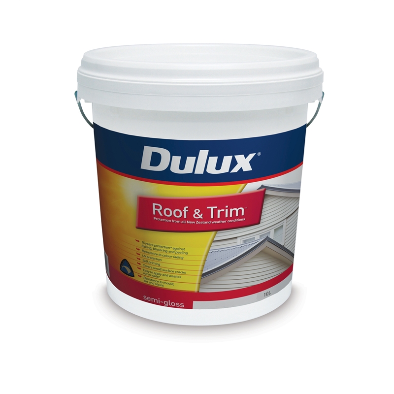  Dulux  Weathershield Roof  Trim Sandstone Grey 10L Semi Gloss