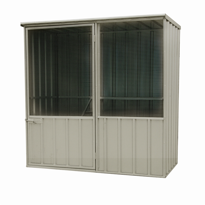 Qiq Fix Fowl House with/Shelf Cream 1.5 x0.8 x 1.5m Bunnings Warehouse