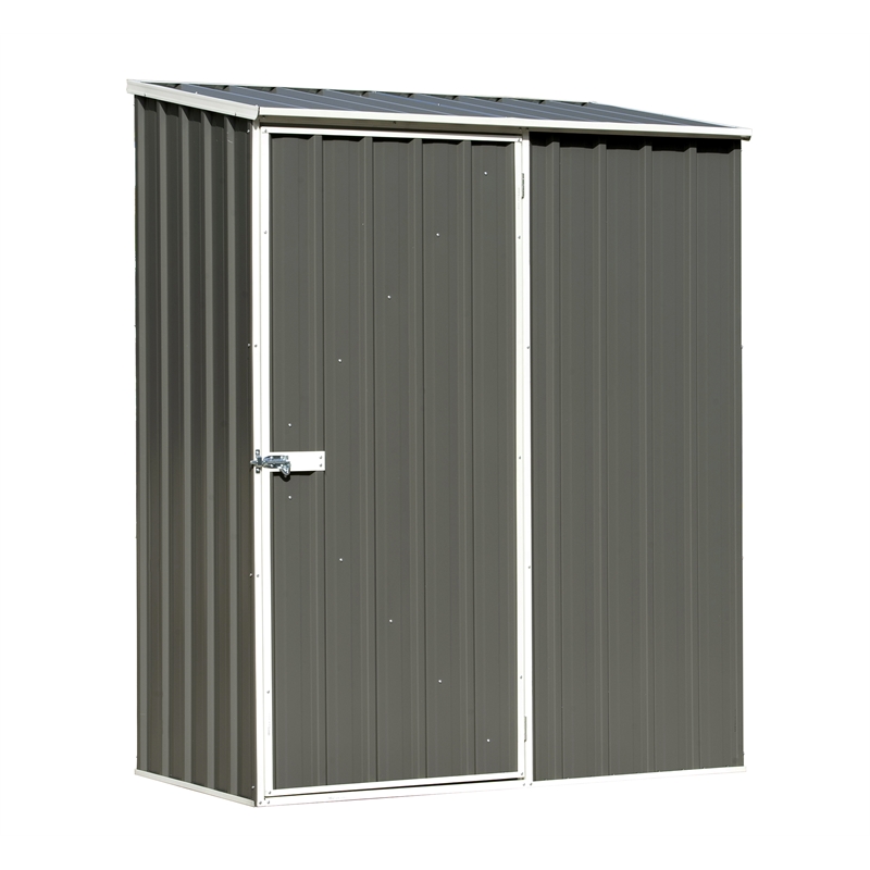 Absco Spacesaver 1.52x1.95x0.78m Woodland Shed Grey Single 