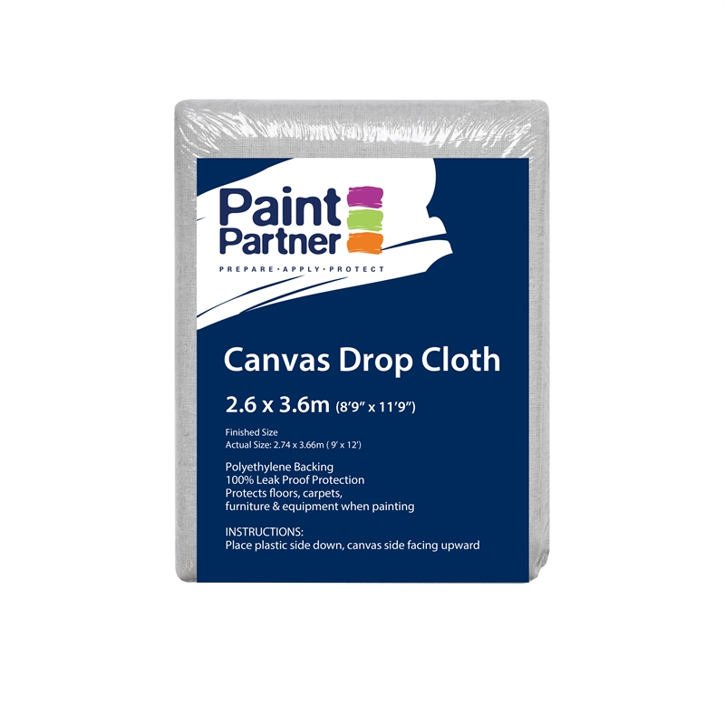 Paint Partner Canvas Drop with PE Back 2.6 x 3.6m Bunnings Warehouse