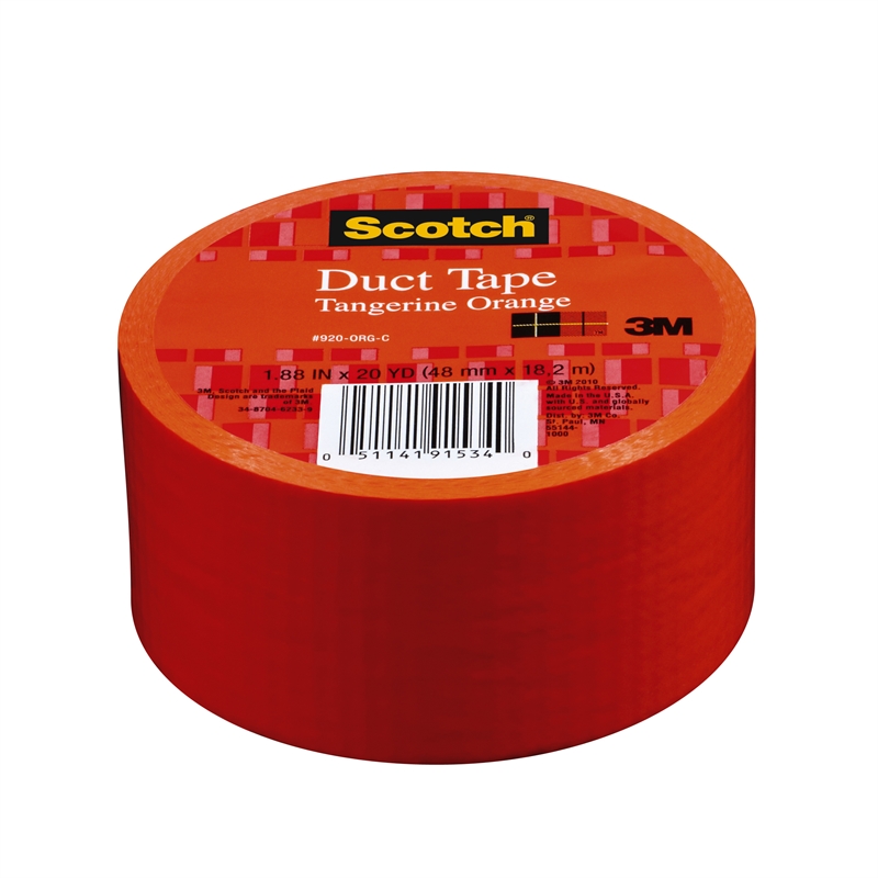 3M™ Scotch™ Duct Tape 48mmx18.2m Tangerine Orange Bunnings Warehouse