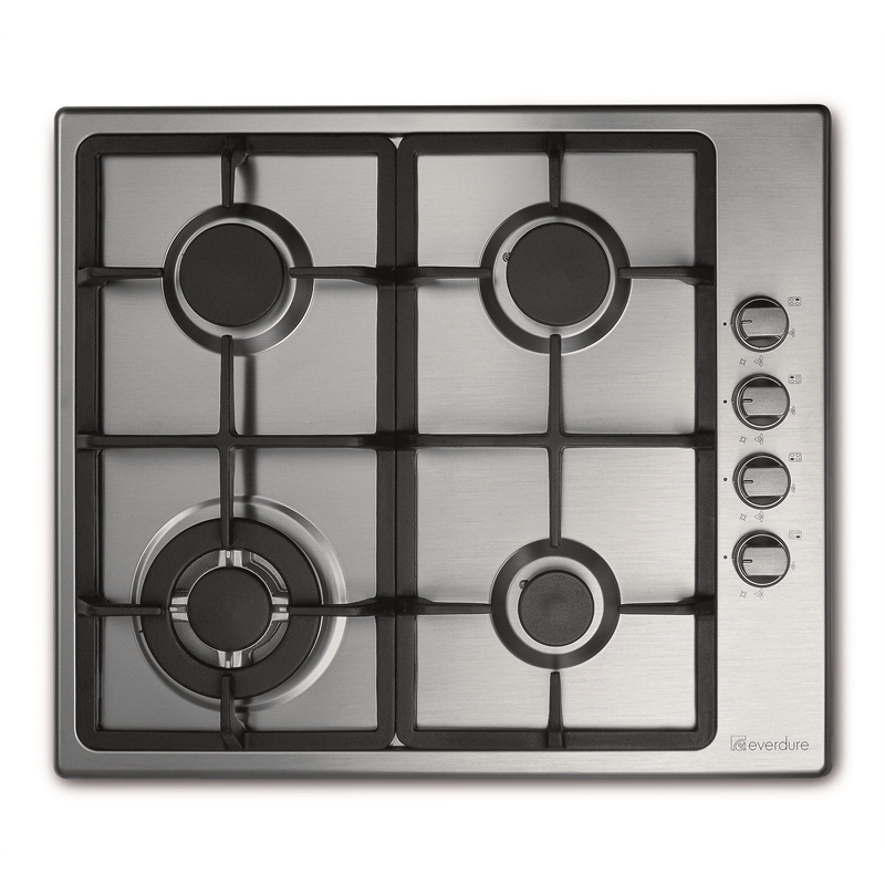 Everdure 4 Burner Gas Hob 600mm with Wok Ring Bunnings Warehouse