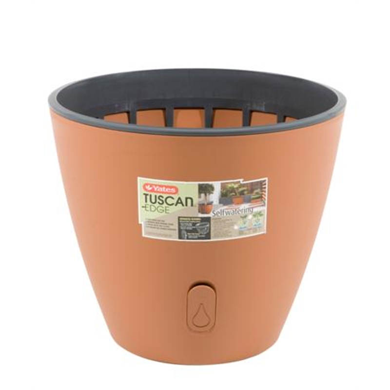 Yates Tuscan Edge Plastic Garden Pot 40cm Terracotta Bunnings Warehouse