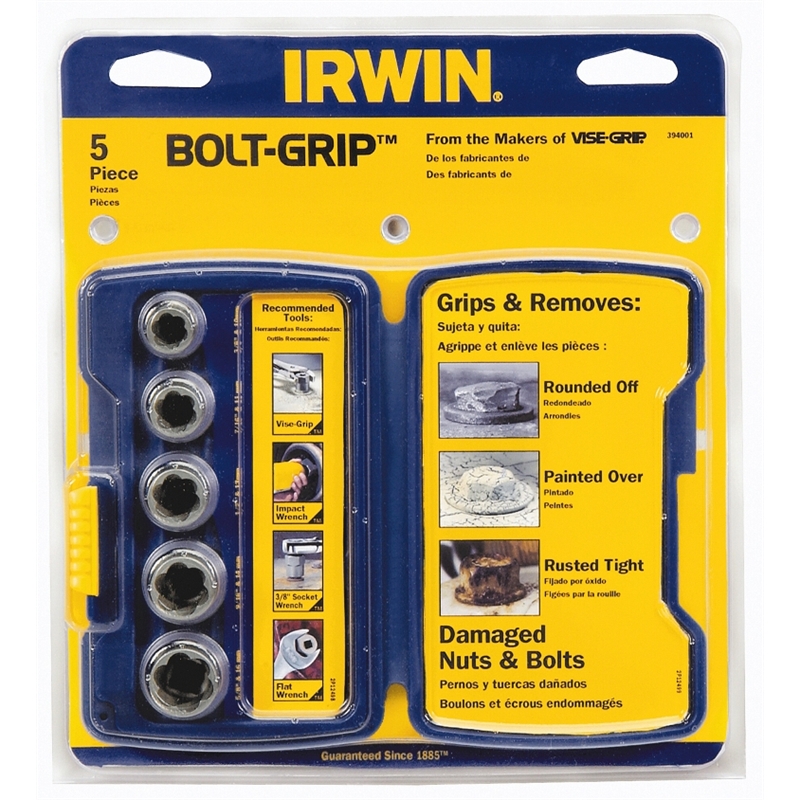 5 Piece BoltGrip Bolt Extraction Set in Pro Case Irwin Bunnings