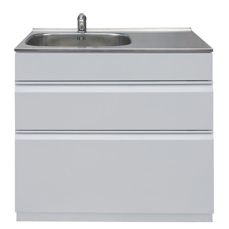 Dissco Laundry Tub Twin Drawer 900x560mm Left Hand Bunnings Warehouse
