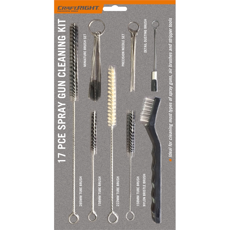 Craftright Spray Gun Cleaning Kit 17pc Bunnings Warehouse