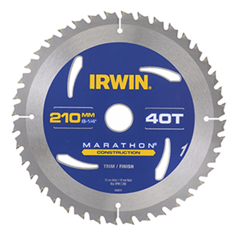 Irwin Marathon Circular Saw Blade 210mm 40T Bunnings Warehouse