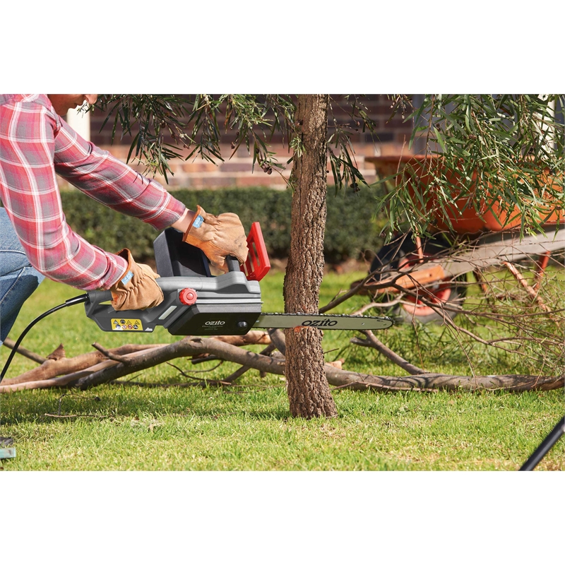 Ozito 1800W 355mm Electric Chainsaw Bunnings Warehouse