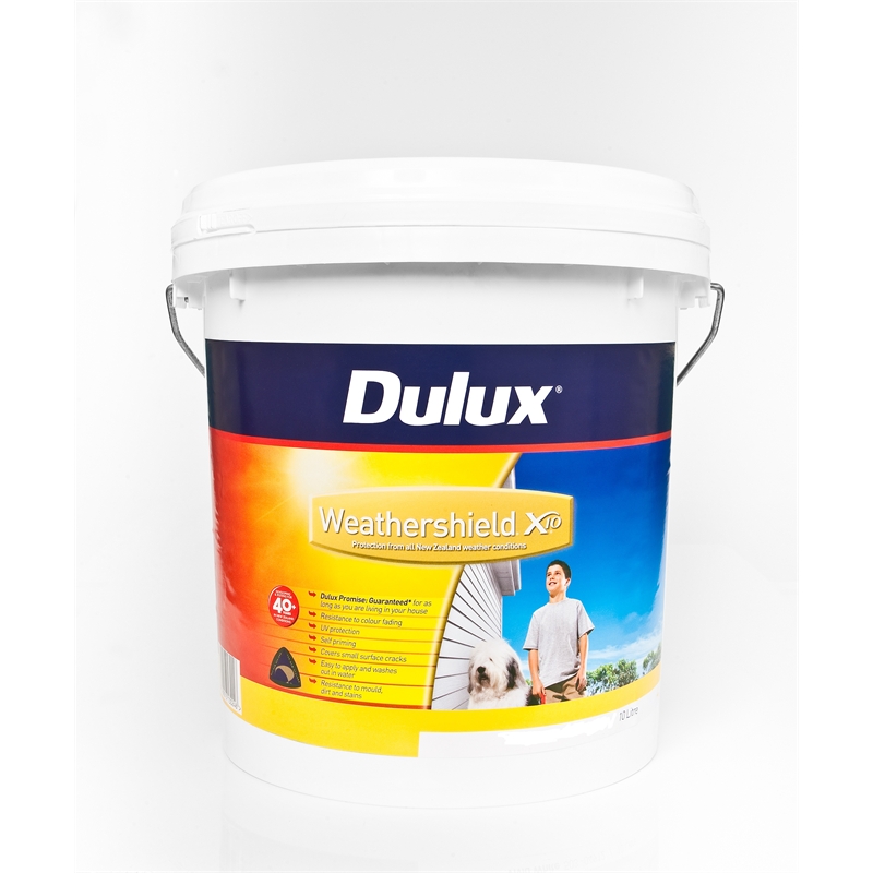  Dulux Weathershield  X10 Gloss 10L Ultra Deep Base 