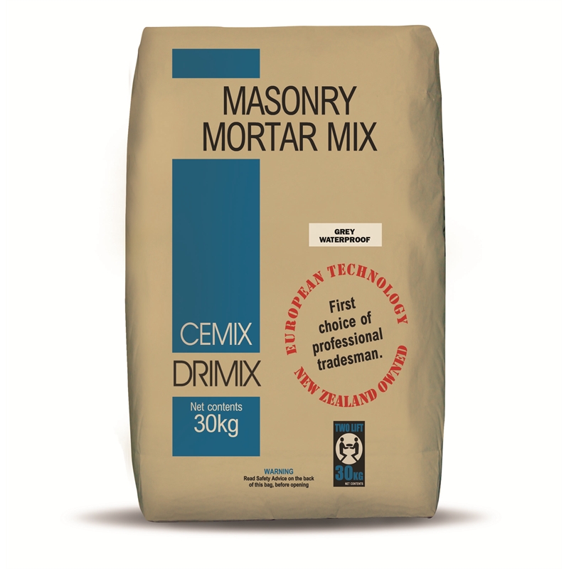 Cemix Masonary Mortar Mix Standard Grey Waterproof 30kg | Bunnings ...