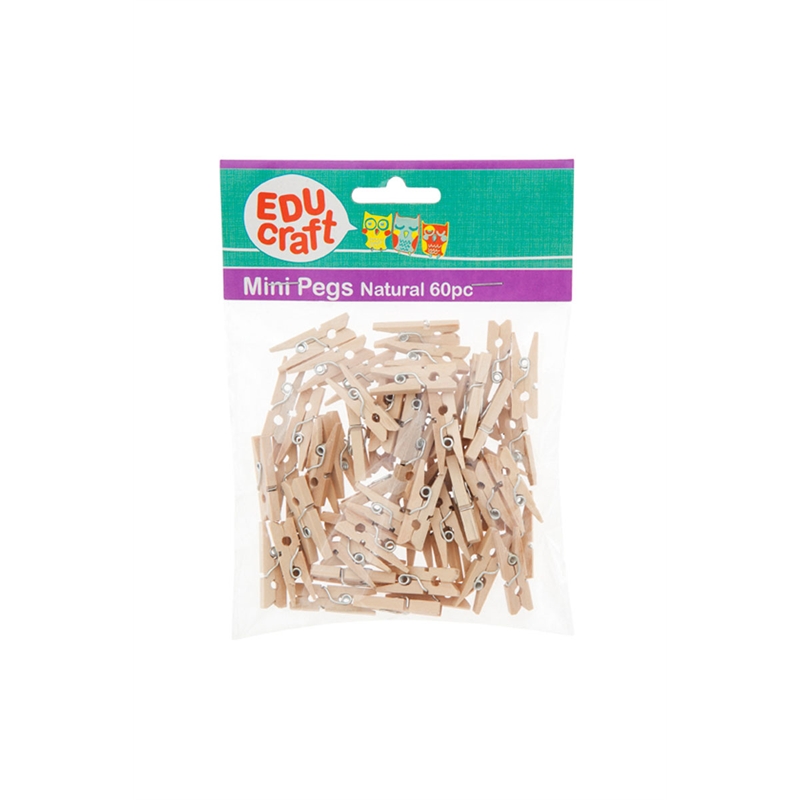 Educraft Mini Pegs 60pc Bunnings Warehouse