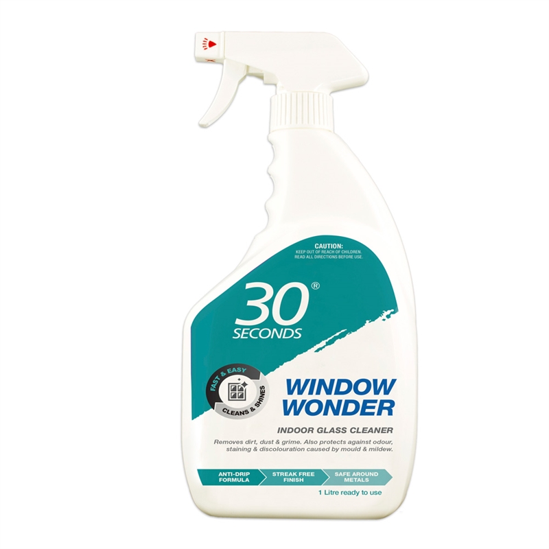 30 Seconds Window Wonder 1L Interior Glass Cleaner | Bunnings Warehouse