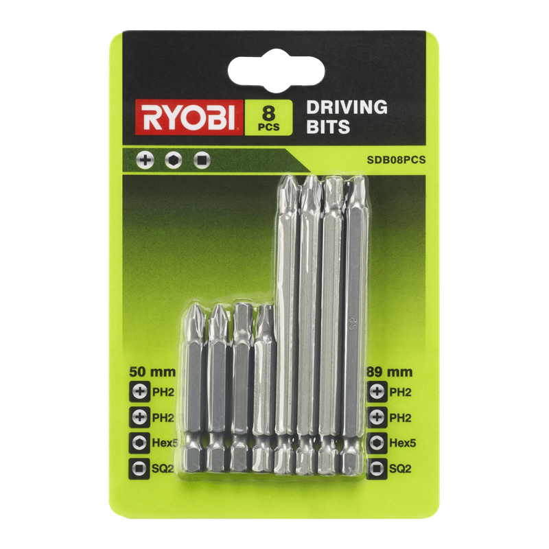 Ryobi Drill Bit Driving Set 8pc Bunnings Warehouse