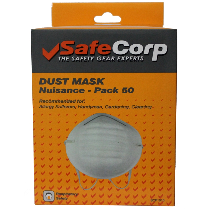 Safecorp Nuisance Dust Mask 50pk SKU 00286669 Bunnings Warehouse