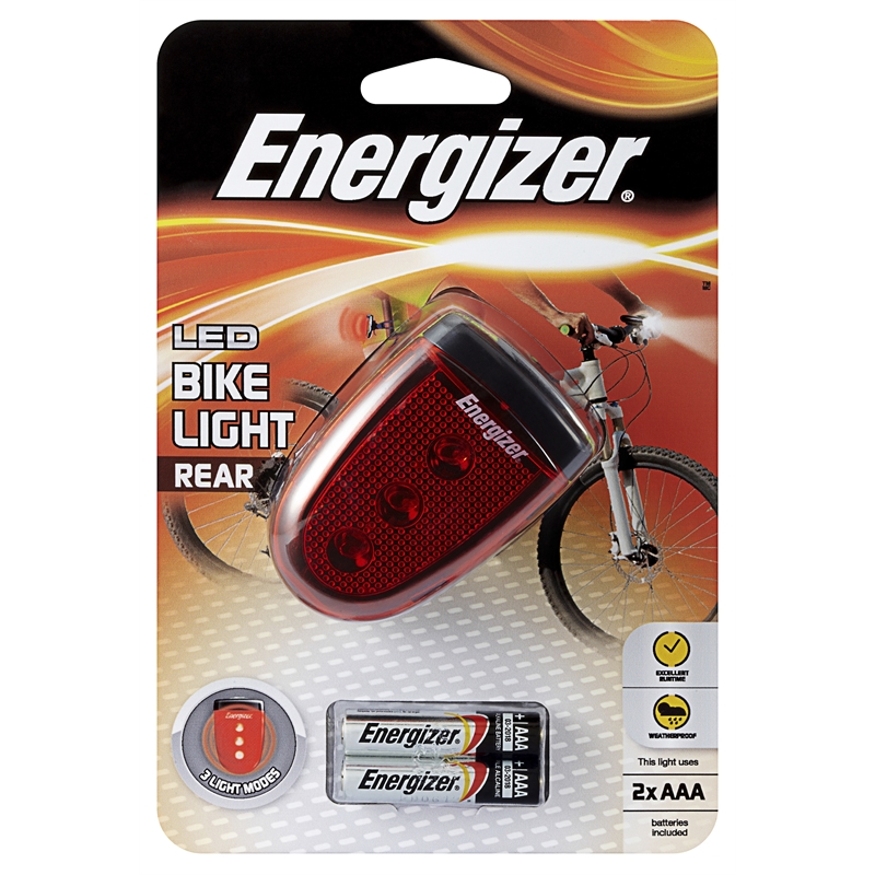 Energizer LED Rear Bike Light SKU 00252400 Bunnings Warehouse
