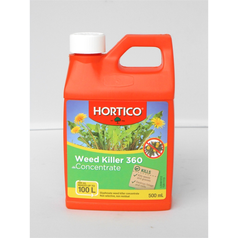 Hortico Weedkiller 360 Concentrate 500ml SKU 00316294 Bunnings Warehouse