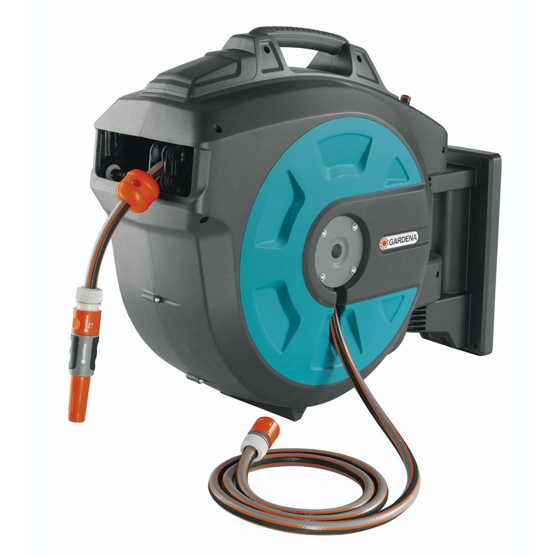 Gardena Wall Mounted Hose Reel 35m Rollup Bunnings Warehouse
