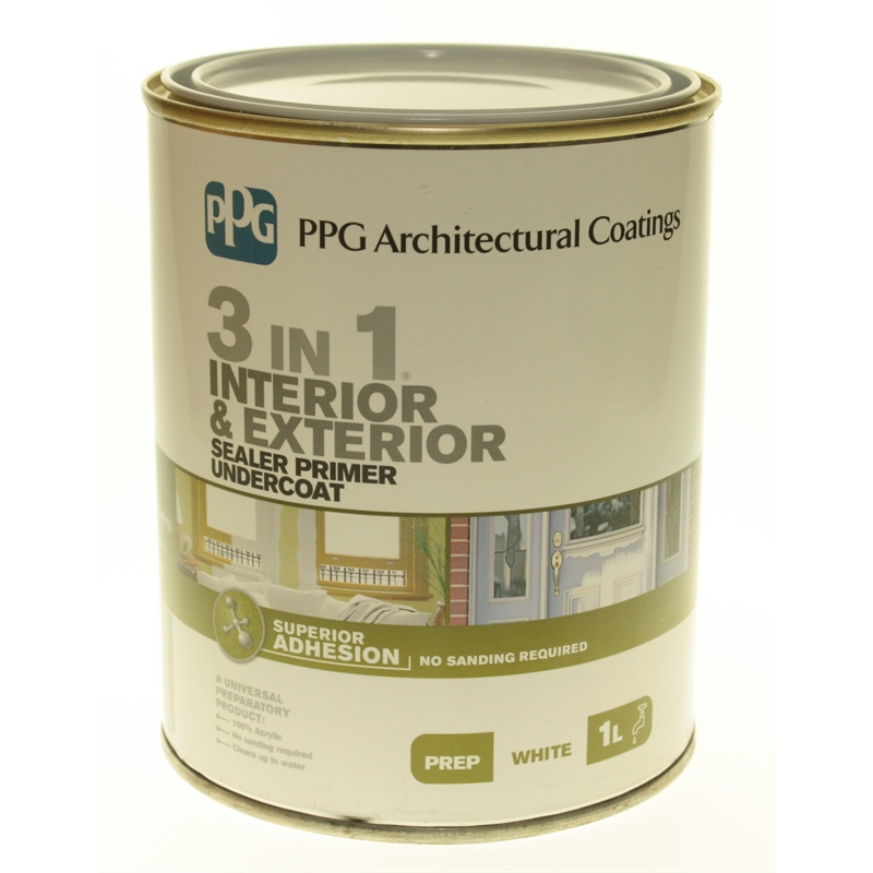 PPG 3 in 1 Sealer Primer Undercoat 1L White Bunnings Warehouse