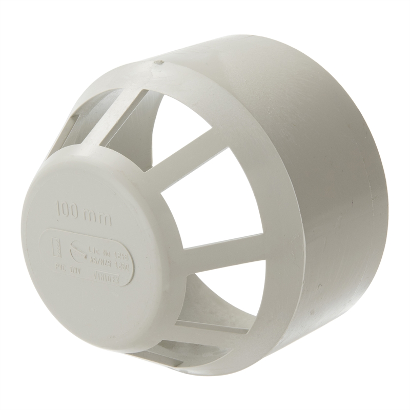 Marley 100mm Grey PVC Plain Vent Cowl Bunnings Warehouse