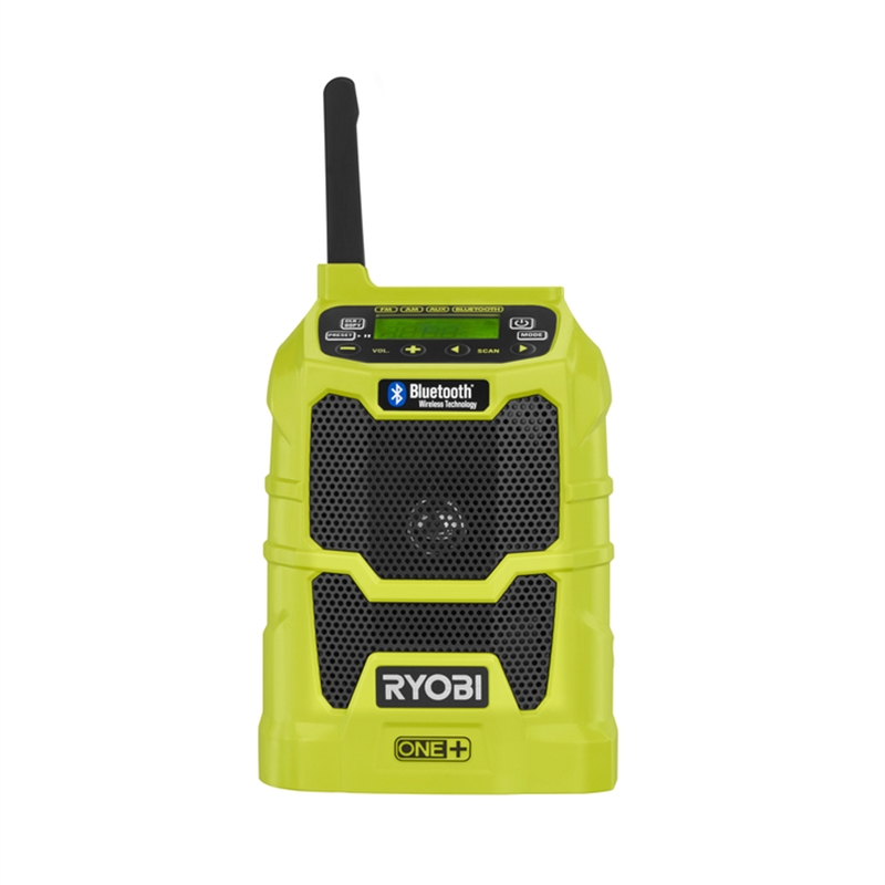 Ryobi ONE+ 18V AM/FM Radio with Bluetooth Skin Only Bunnings Warehouse