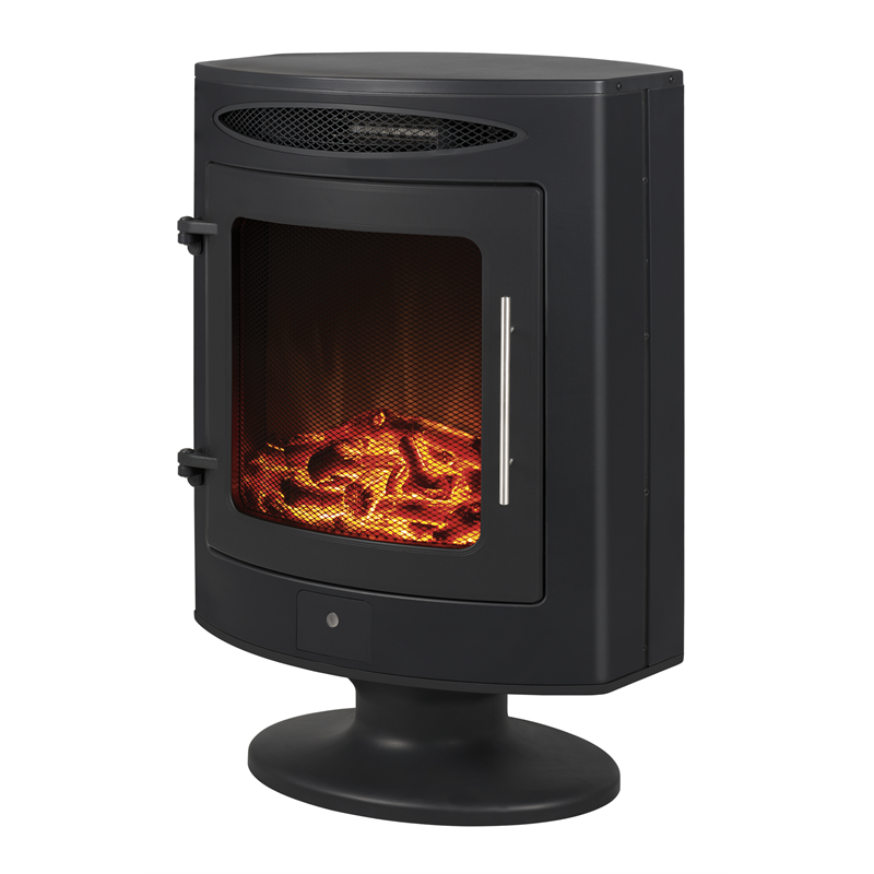 Arlec Fireplace Heater with Remote 2000W Black SKU 04441421 Bunnings