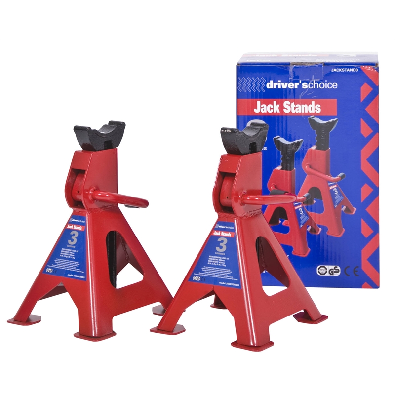 Drivers Choice 3 Tonne Ratchet Jack Axle Stand 2pk SKU 00312751