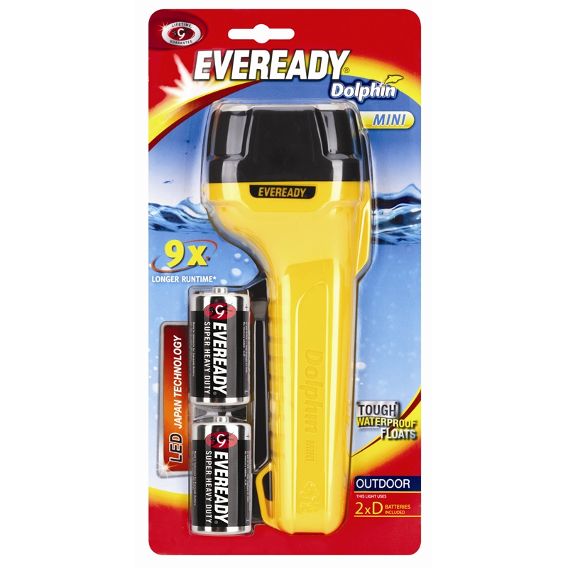 Eveready Mini Dolphin Torch with Batteries SKU 00182767 Bunnings