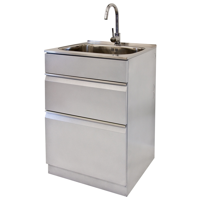 Dissco 565mm Silver Elite Twin Drawer Laundry Tub Bunnings Warehouse